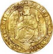 1 Sovereign - Henry VIII 3rd coinage; Southwark mint obverse image