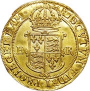 1 Pound - Elizabeth I 6th issue; Tower mint, United Kingdom, 1592-1600 reverse image
