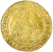 1 Unite - James I 2nd coinage; 2nd bust obverse image
