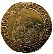 1 Unite - James I 2nd coinage; 4th bust obverse image