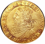 1 Laurel - James I 3rd coinage obverse image