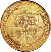 1 Laurel - James I 3rd coinage, United Kingdom, 1619-1621 reverse image