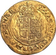 1 Unite - Charles I group B; 2nd bust, United Kingdom, 1625-1630 reverse image