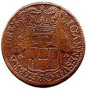 40 Réis - João V Province of Minas Gerais; Crown with 4 Arches; Lisbon Mint obverse image