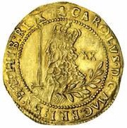1 Unite - Charles I Oxford mint obverse image