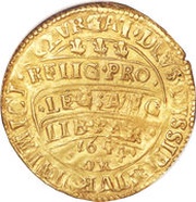 1 Unite - Charles I Oxford mint, United Kingdom, 1644 reverse image