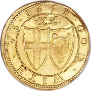 1 Unite - Commonwealth of England, United Kingdom, 1649-1660 reverse image