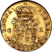 1 Unite - Charles II 2nd issue, United Kingdom, 1660-1662 reverse image