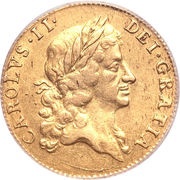 1 Guinea - Charles II 3rd bust obverse image