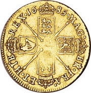 1 Guinea - James II 1st bust, United Kingdom, 1685-1686 reverse image