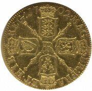 1 Guinea - Anne Pattern, United Kingdom, 1702 reverse image