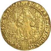 1 Sovereign - Elizabeth I 1st issue obverse image