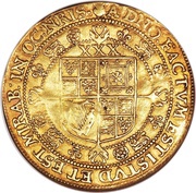 1 Rose-ryal - James I 3rd coinage, United Kingdom, 1619-1625 reverse image