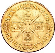 2 Guineas - James II, United Kingdom, 1687-1688 reverse image