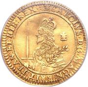 Triple Unite - Charles I Oxford mint; without scarf obverse image
