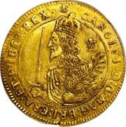 Triple Unite - Charles I Oxford Mint; 'OX' obverse image