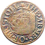 Farthing - Gloucestershire Bristol / Town, United Kingdom, 1652-1670 reverse image