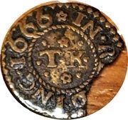 Farthing - Berkshire Reading / Thomas King, United Kingdom, 1666 reverse image