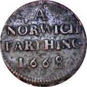 Farthing - Norfolk Norwich / Town obverse image