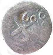 60 Reis - João IV Countermarked ½ Tostão reverse image