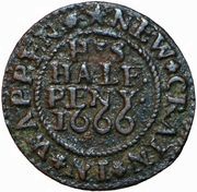 Halfpenny - London Wapping / Joseph Stent reverse image