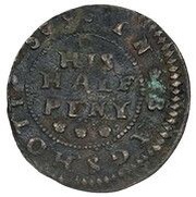 Halfpenny - Surrey Bagshot / W. Moore, United Kingdom, 1669 reverse image