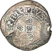 75 Réis - Alfonso VI Countermarked 1 Real obverse image
