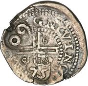 75 Réis - Alfonso VI Countermarked 1 Real reverse image