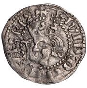 ½ Penny - David II 1st Coinage, 1st Issue obverse image