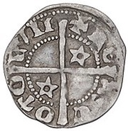 ½ Penny - David II 1st Coinage, 1st Issue, United Kingdom, 1330-1335 reverse image