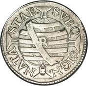 75 Réis - José I Province of Minas Gerais; Bahia and Rio de Janeiro Mints, Brazil, 1752-1760 reverse image