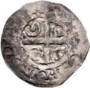 1 Penny - David I Period B, United Kingdom, 1145-1150 reverse image