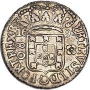 80 Réis - Pedro II Large Crown, Bahia Mint obverse image