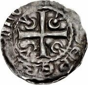 1 Penny - William I Crescent and Pellet Coinage, Type I, United Kingdom, 1174-1180 reverse image