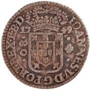 80 Réis - João V State of Grão-Pará and Maranhão; Crown with 4 Arches; Lisbon Mint obverse image