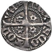 1 Penny - David II 1st Coinage, 2nd Issue, United Kingdom, 1351-1357 reverse image