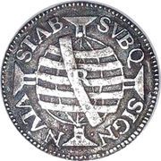 80 Réis - José I Rio de Janeiro Mint, Brazil, 1751 reverse image