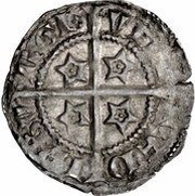 1 Penny - David II 2nd Coinage, Class A, United Kingdom, 1357-1367 reverse image