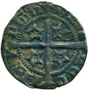 1 Penny - David II 2nd Coinage, Class D, United Kingdom, 1357-1367 reverse image