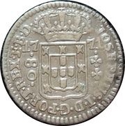 80 Réis - José I Lisbon Mint obverse image