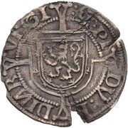 ⅓ Groat - James V 2nd Coinage, Type IV, United Kingdom, 1526-1539 reverse image
