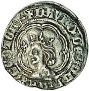 ½ Groat - David II 2nd Coinage, Class B obverse image