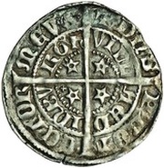 ½ Groat - David II 2nd Coinage, Class B, United Kingdom, 1357-1367 reverse image