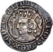 ½ Groat - David II 2nd Coinage, Class C obverse image