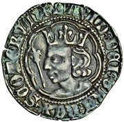 ½ Groat - David II 2nd Coinage, Class C obverse image