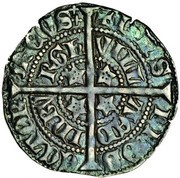 ½ Groat - David II 2nd Coinage, Class C, United Kingdom, 1357-1367 reverse image