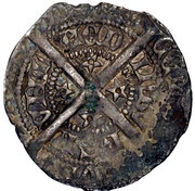 ½ Groat - David II 2nd Coinage, Class C, United Kingdom, 1357-1367 reverse image