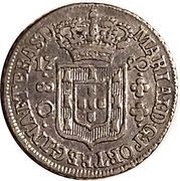 80 Réis - Maria I Low and High Crowns; Lisbon Mint obverse image