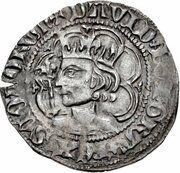 ½ Groat - David II 3rd Coinage obverse image