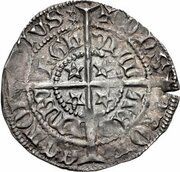 ½ Groat - David II 3rd Coinage, United Kingdom, 1367-1371 reverse image